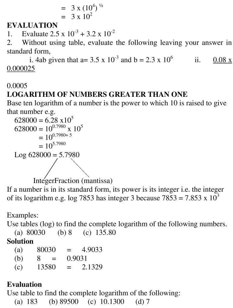 REVISION OF LOGARITHM OF NUMBERS GREATER THAN ONE AND LOGARITHM OF NUMBERS LESS THAN ONE_03