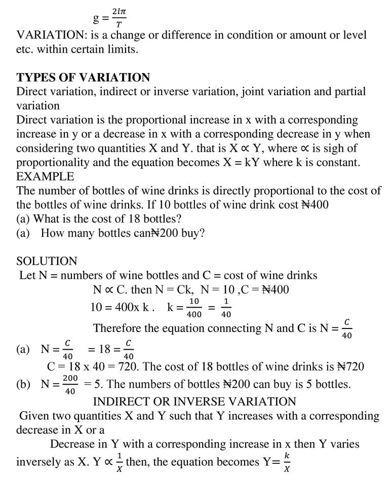 SIMPLE EQUATION AND VARIATION_2