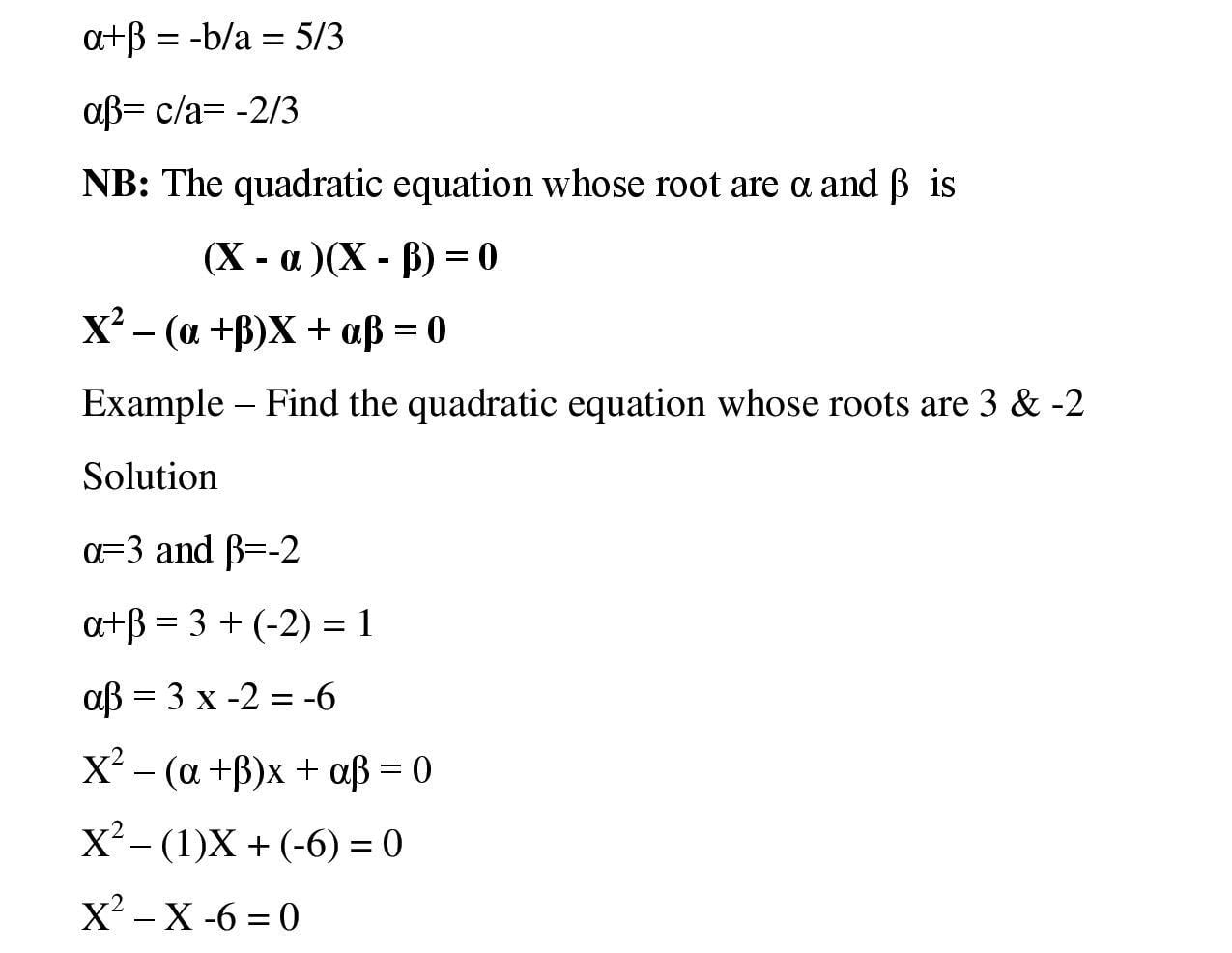 Sum & Product of Roots of a Quadratic Equation_2