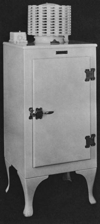 DEVELOPMENT OF REFRIGERATION 57 Fig. 2 1 One Of The First Commercial Home Refrigerators. (general Electric)