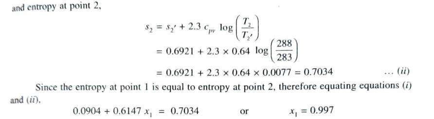 Simple Vapour Compression Refrigeration System 31 E4